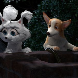 Sansone e Margot: due cuccioli all'opera - una scena del film d'animazione