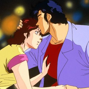 City Hunter: Ryo e Kaori in una scena