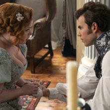 Bridgerton: Penelope e Colin in una scena della stagione 3