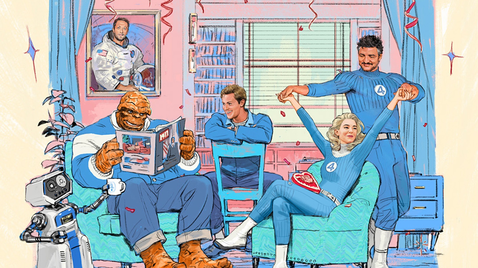 The Fantastic 4: Pedro Pascal, Vanessa Kirby, Joseph Quinn ed Ebon Moss-Bachrach star del film Marvel