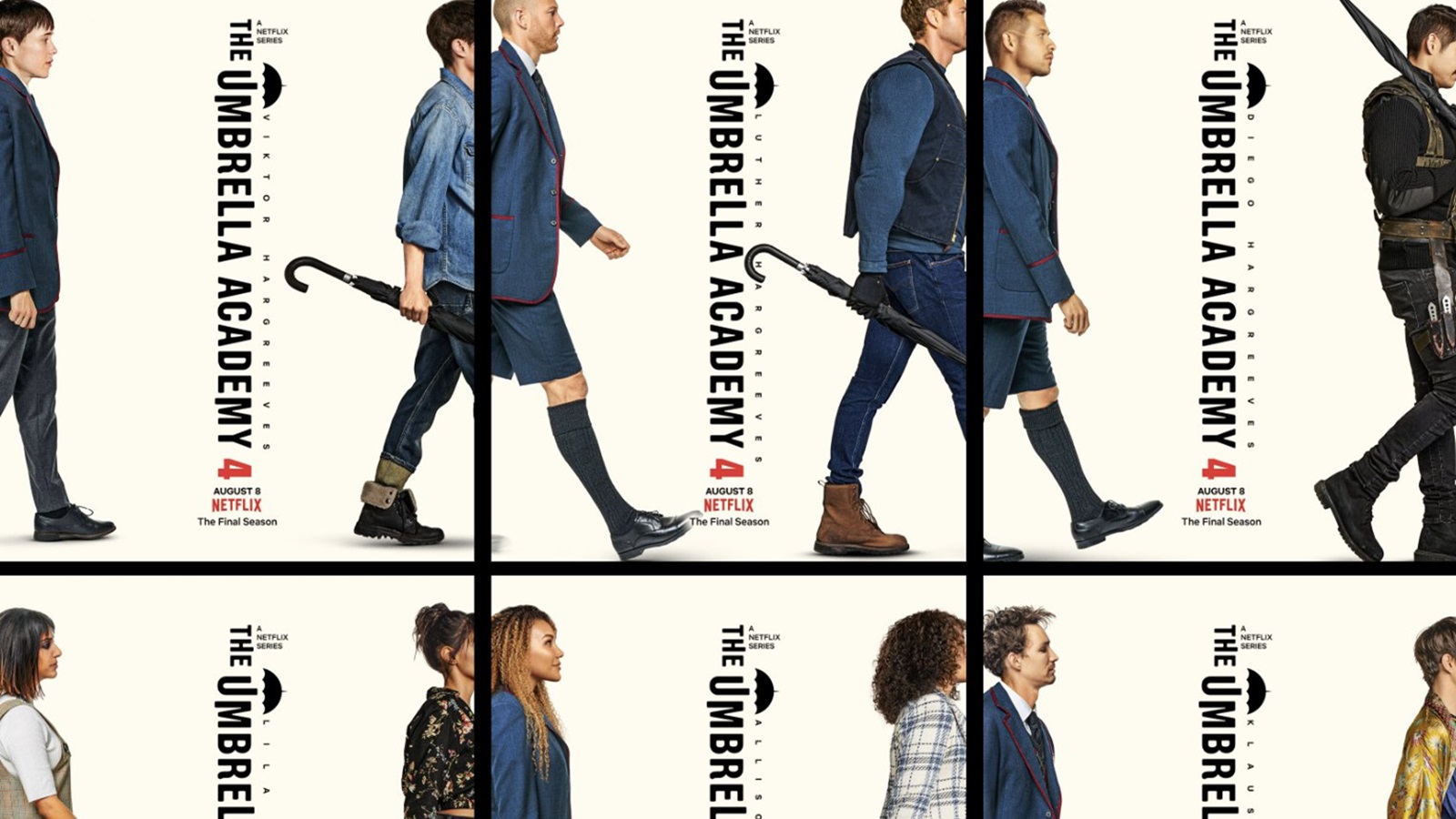 The Umbrella Academy 4: Netflix svela la data di uscita e i poster dell'ultima stagione
