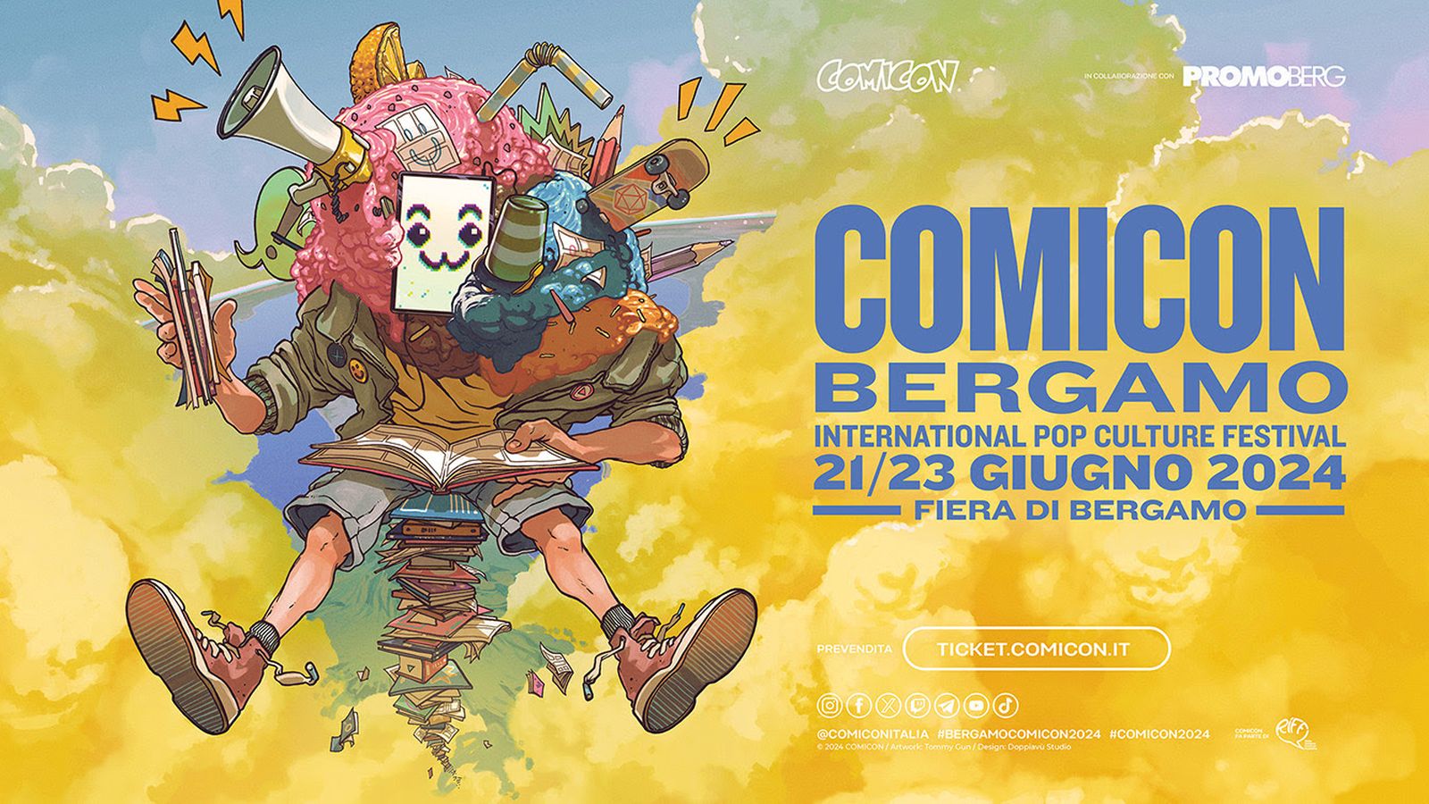 Comicon Bergamo 2024: dal 21 al 23 giugno la seconda edizione, poster e primi ospiti