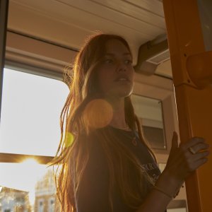Un amore: Beatrice Fiorentini in una scena della serie Sky