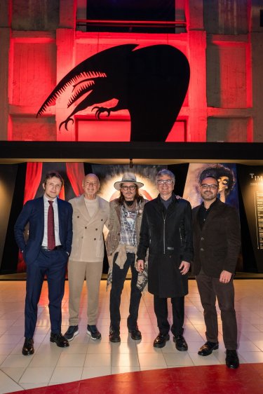 Johnny Depp Con Gabriele Molinari Enzo Ghigo Domenico De Gaetano E Alessandro Bollo Ph A Guermani