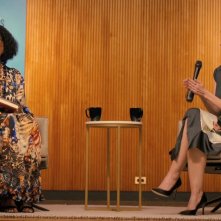 American Fiction: Issa Rae in una scena del film