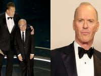 Danny DeVito e Arnold Schwarzenegger si riuniscono sul palco degli Oscar e 'minacciano' Michael Keaton