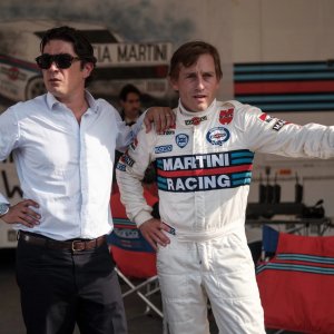 Race for Glory: Audi VS Lancia - Riccardo Scamarcio e Volker Bruch in una scena del film