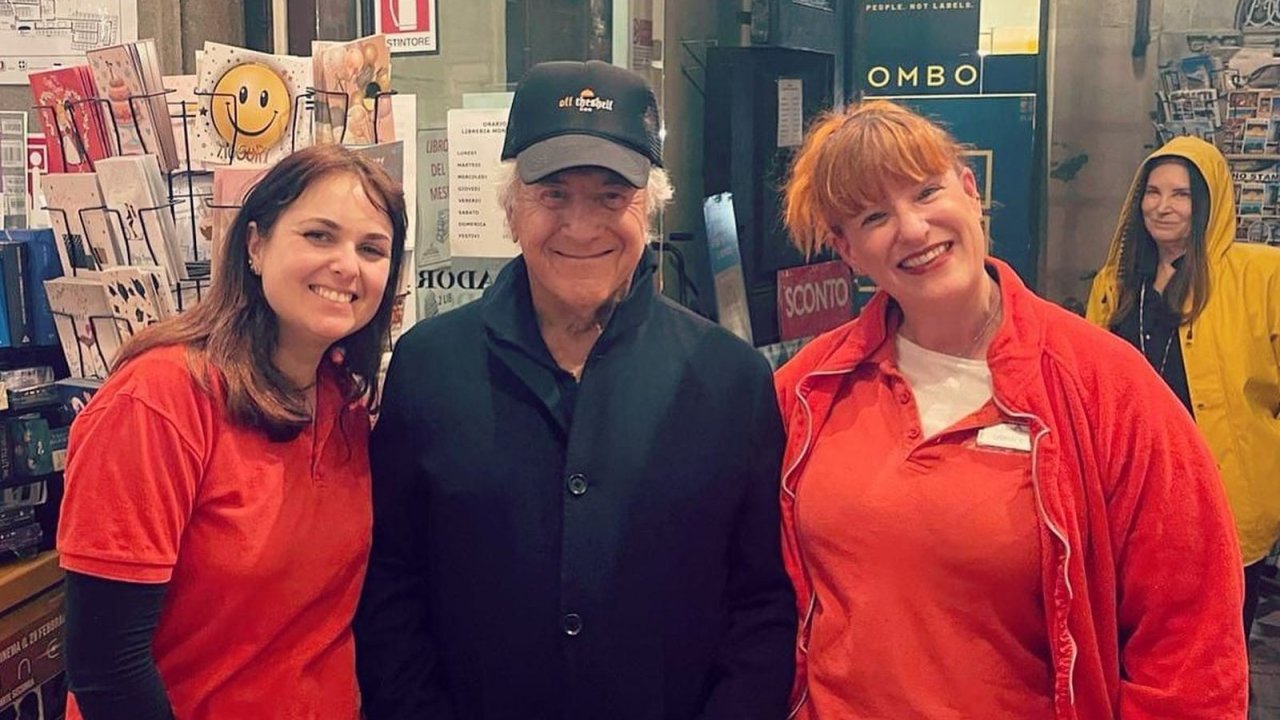 Dustin Hoffman ed Helen Hunt a Lucca per il film Lucca Mortis, bistecche e gelati in attesa delle riprese