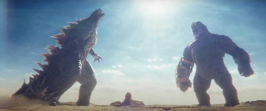 Una scena di Godzilla e Kong il nuovo impero