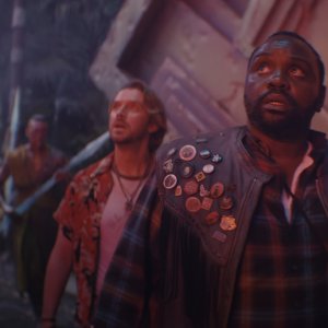 Godzilla e Kong: Il Nuovo Impero - Dan Stevens, Brian Tyree Henry durante una scena