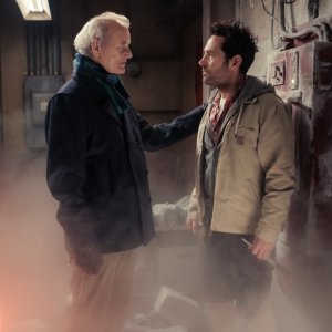 Ghostbusters: Minaccia Glaciale - Paul Rudd e Bill Murray in una scena