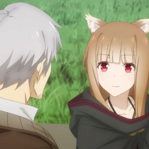 Spice and Wolf: Merchant Meets the Wise Wolf - una scena con Lawrence e Holo