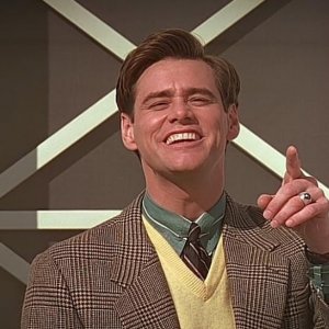The Truman Show: Jim Carrey in una scena del film