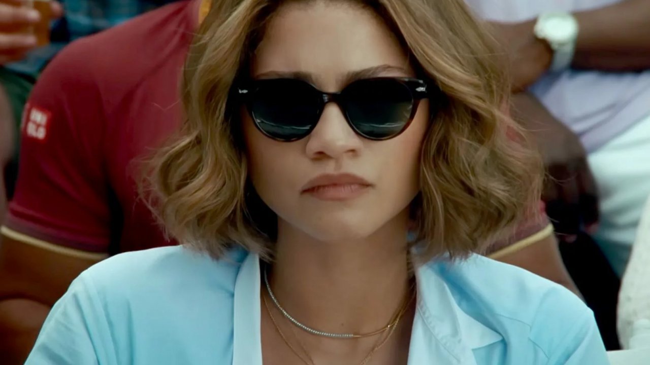 Primo piano di Zendaya in Challengers