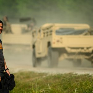 Civil War: Wagner Moura durante una scena del film