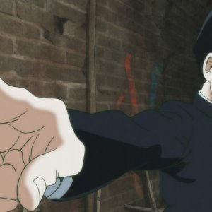 Il protaginista 'Mob' in una scena