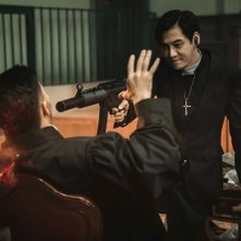 Blind War: un'immagine cruenta del film