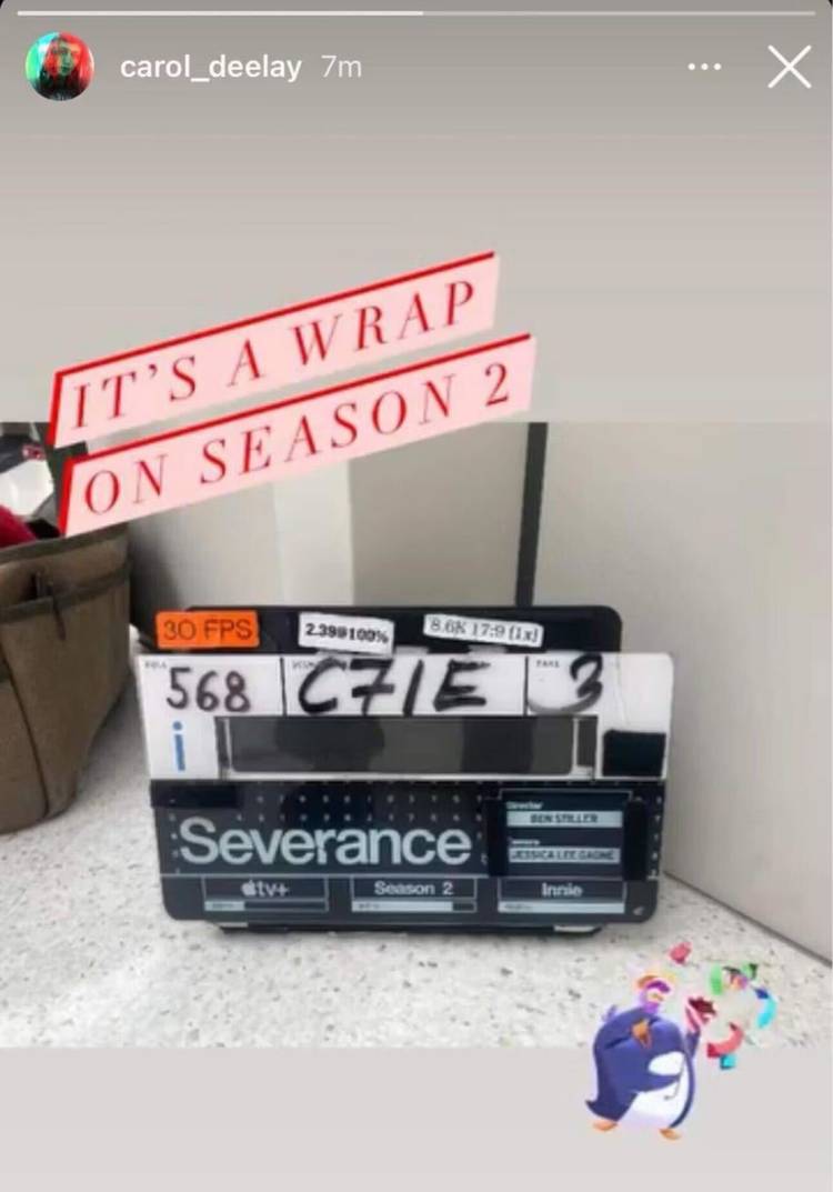 Severance Season 2 Filming Wrap