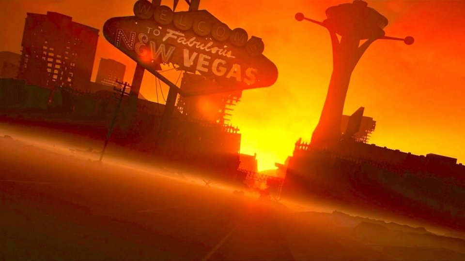 Welcome To New Vegas Sign From The Fallout Tv