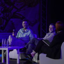 ComiCon 2024: Ciro Priello in una foto durante un momento del panel per il film IF - Gli amici immaginari