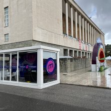 Il glassbox di Movieplayer e Multiplayer al Comicon 2024