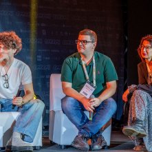 ComiCon 2024: Gabriele Patriarca durante il panel dedicato alla serie TV Hazbin Hotel