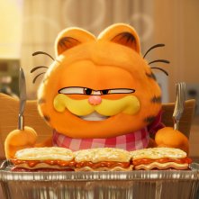 Garfield: Una missione gustosa - Garfield in procinto di mangiare una lasagna