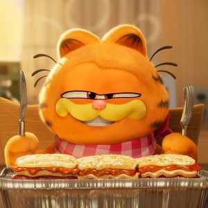Garfield: Una missione gustosa - Garfield in procinto di mangiare una lasagna