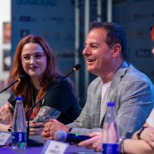 Iginio Straffi durante il panel del Comicon 2024