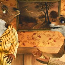 Un'immagine del signor e la signora Fox dal film Fantastic Mr. Fox