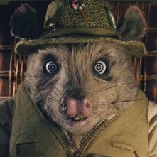 Una bizzarra immagine dell'opossum Kylie dal film Fantastic Mr. Fox