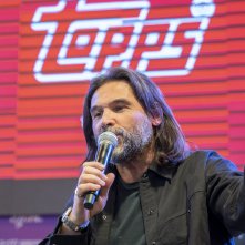 Lele Adani durante il panel Topps al Comicon
