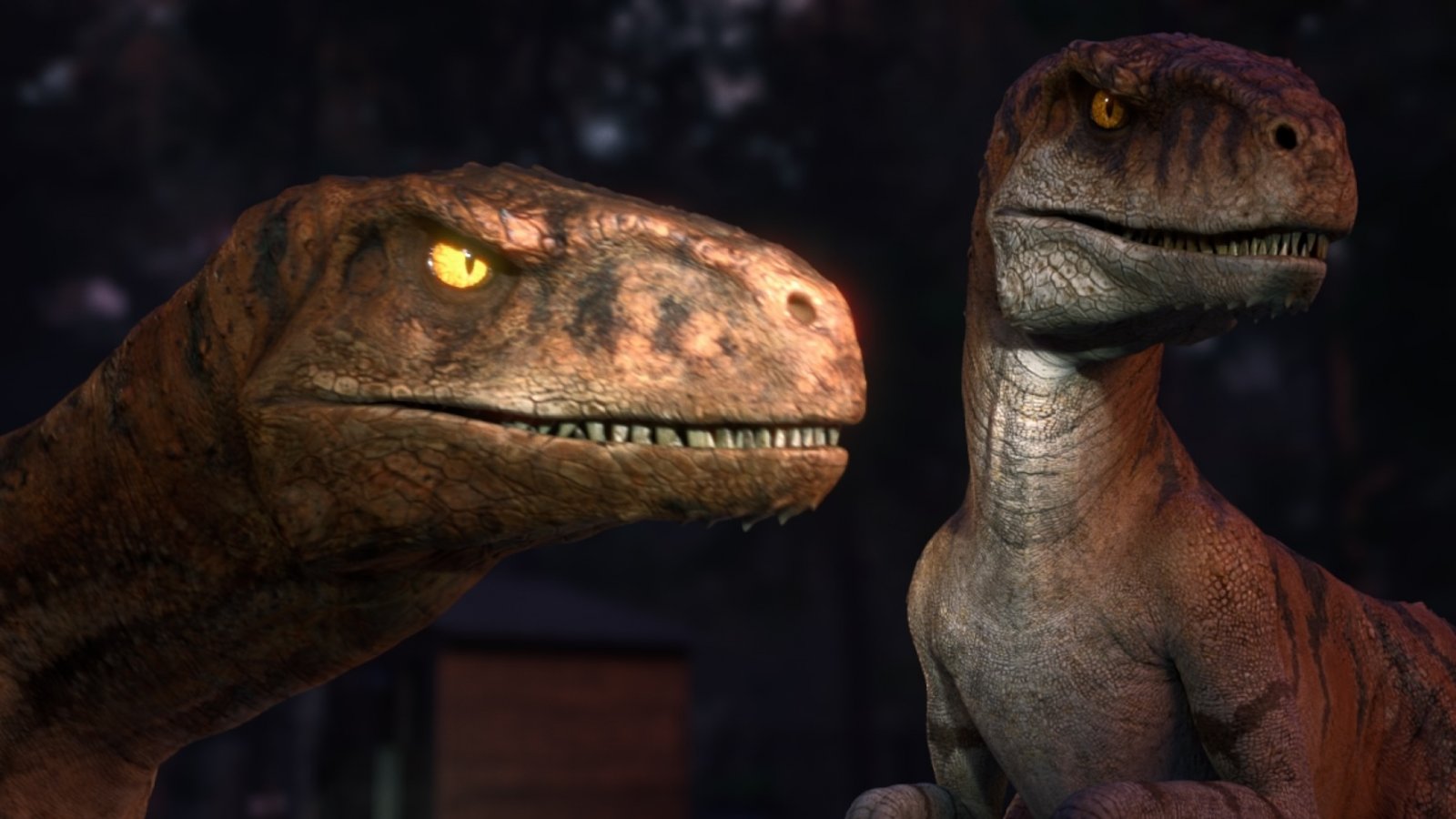 I Velociraptor in una scena di Jurassic World -Teoria del caos