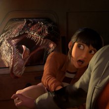 Una scena di Jurassic World: Teoria del caos