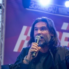 Lele Adani in un momento del panel dedicato alle figurine degli Europei 2024