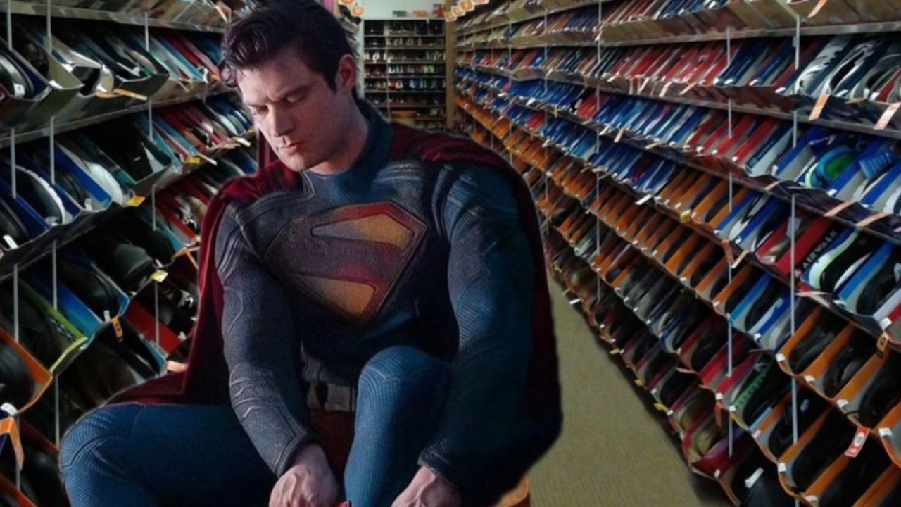 Superman: pioggia di meme per la prima foto del costume di David Corenswet
