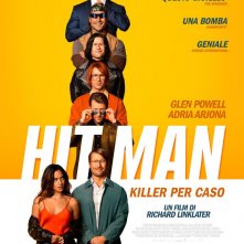 Hit Man - Killer per caso: il poster italiano del film di Richard Linklater