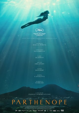 Parthenope: il poster subacqueo del film di Paolo Sorrentino
