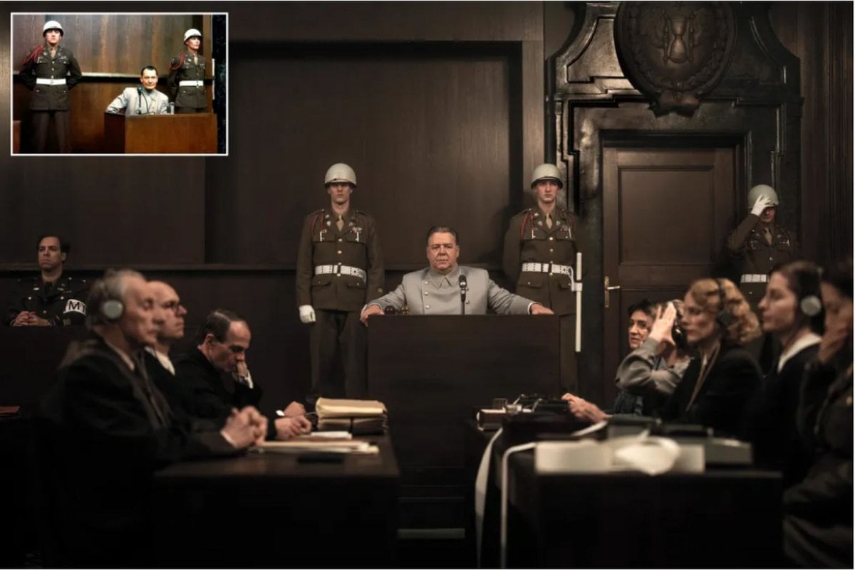 Nuremberg, Russell Crowe: "Abbiamo girato 17 pagine in un giorno nella scena epica di Norimberga"