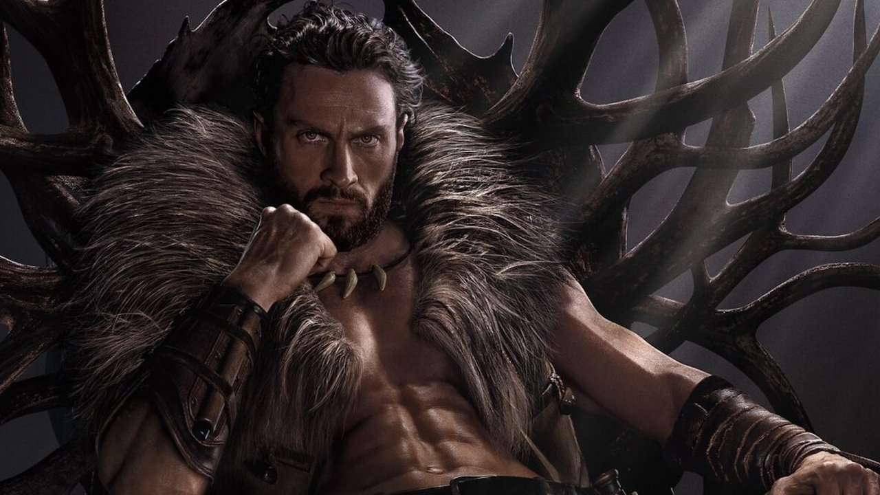 Aaron Taylor-Johnson nei panni di Kraven