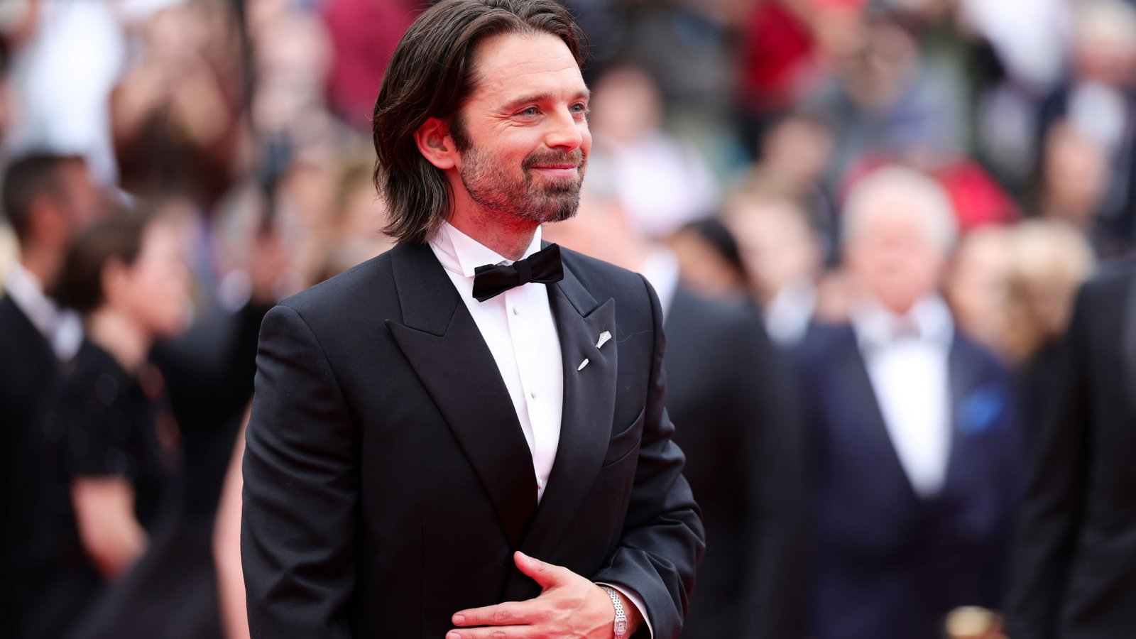 Sebastian Stan sul red carpet del Festival di Cannes