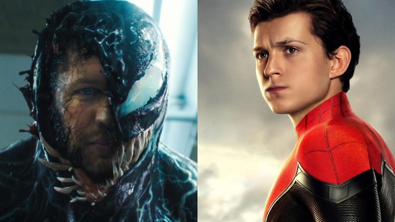 Il Venom di Tom Hardy e Spider-Man di Tom Holland