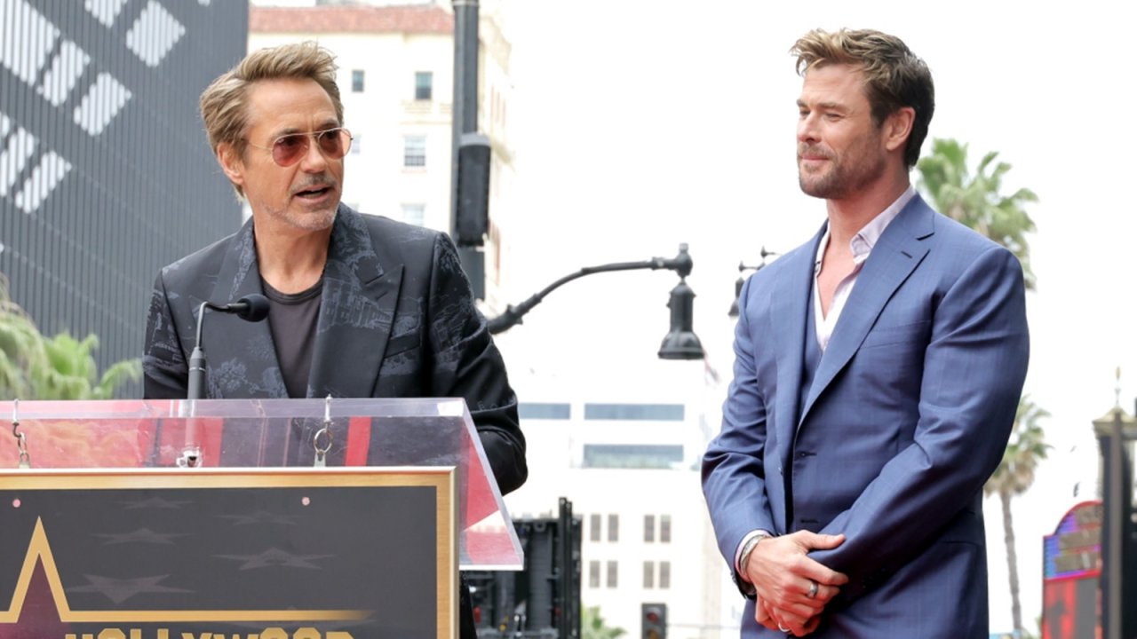 Robert Downey Jr Chris Hemsworth