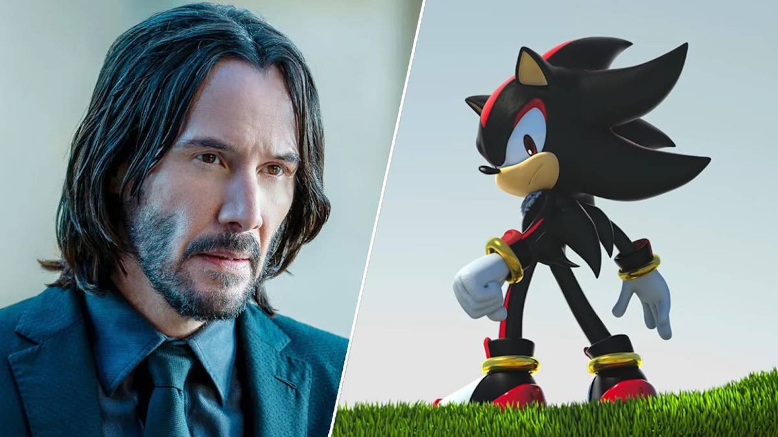 Keanu Reeves e Shadow in Sonic 3