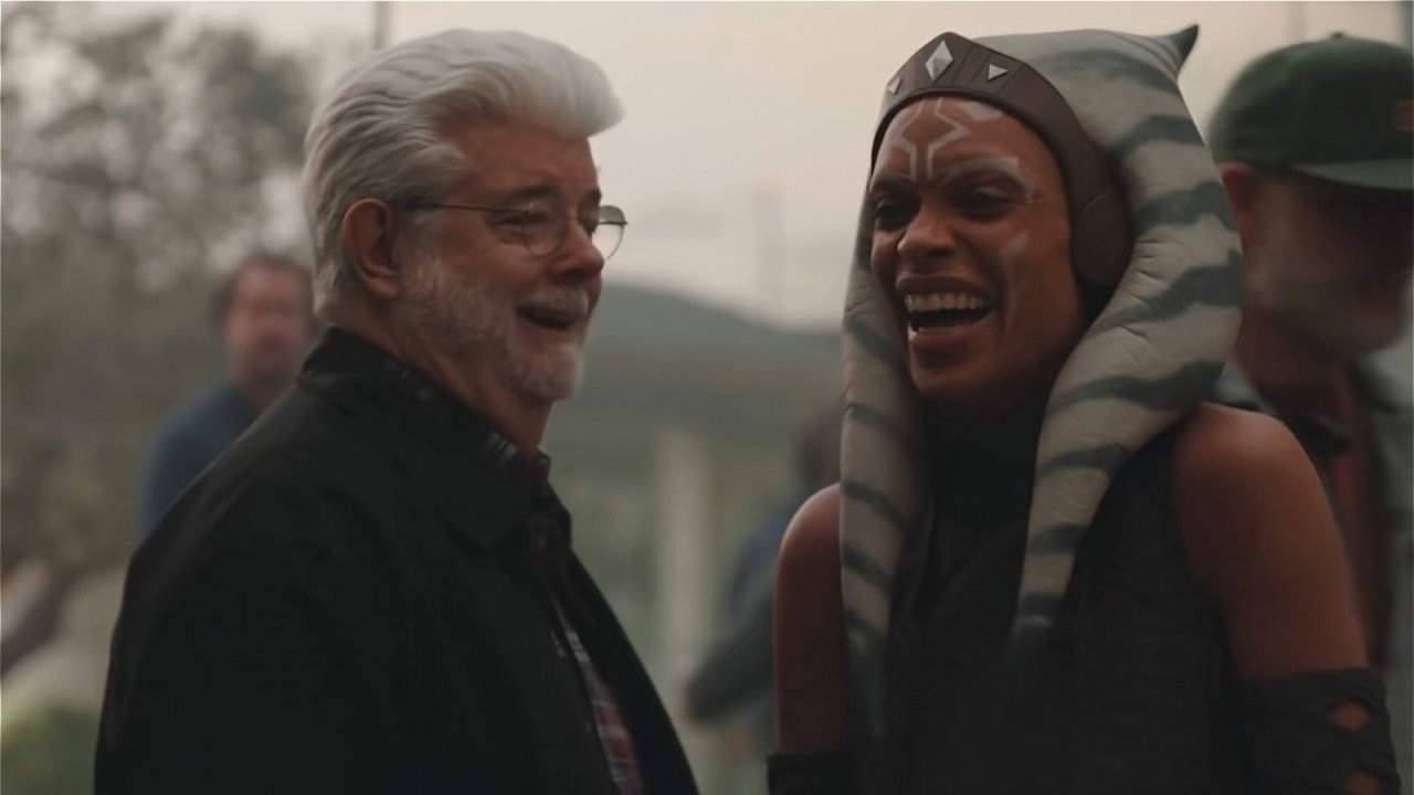 George Lucas sul set di Ahsoka