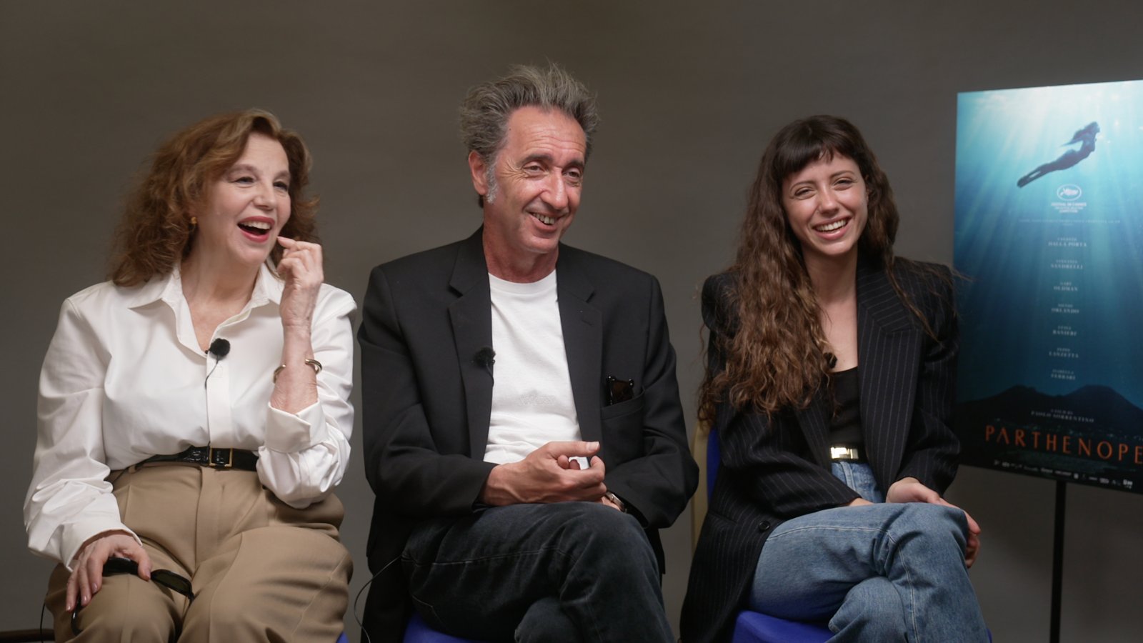 Paolo Sorrentino, Celeste Dalla Porta e Stefania Sandrelli a Cannes 2024