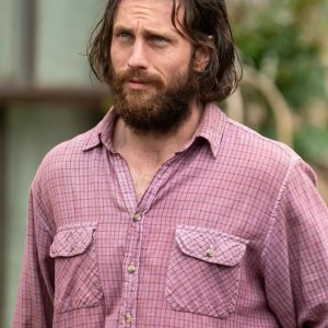 28 Years Later: un primo piano di Aaron Taylor-Johnson sul set