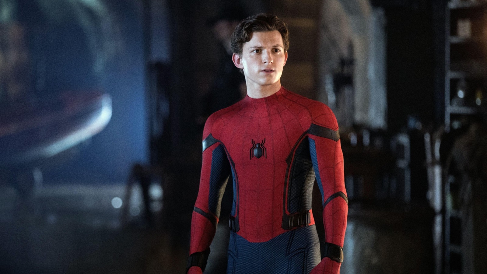 Tom Holland nel ruolo di Spider-Man
