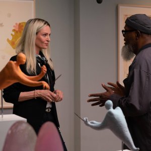 La stanza degli omicidi: Uma Thurman, Samuel L. Jackson in una scena del film
