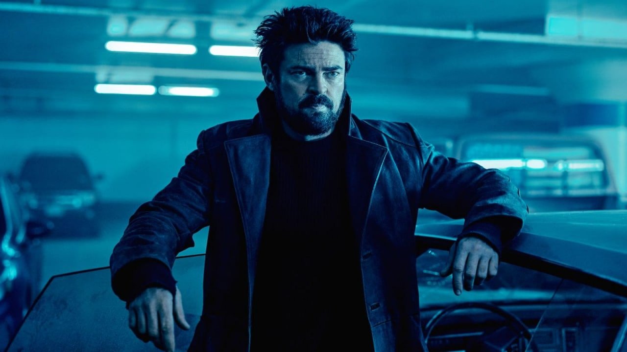 Karl Urban in una scena di The Boys